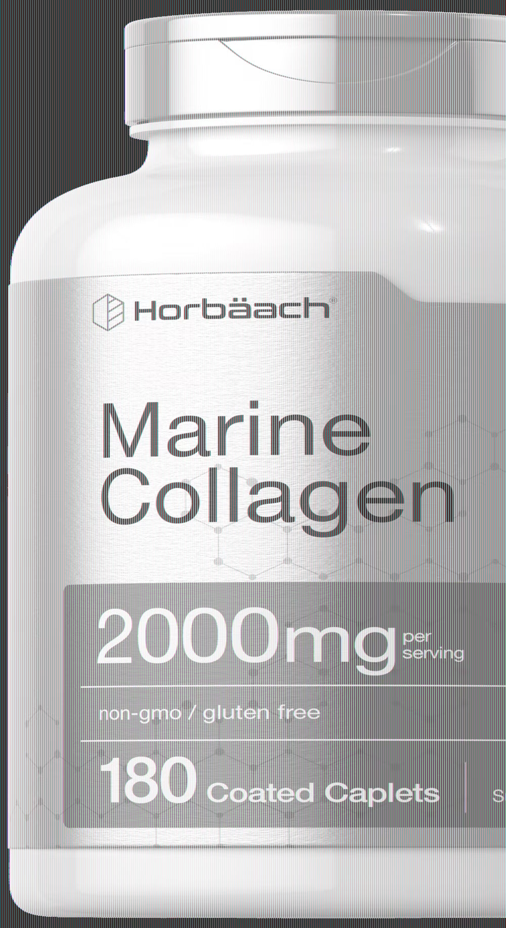Marine Collagen Peptides 2000Mg | 180 Caplets | Non-Gmo, Gluten Free Supplement | by